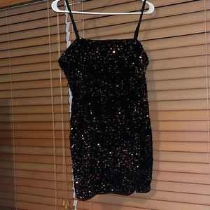 sequin mini dress